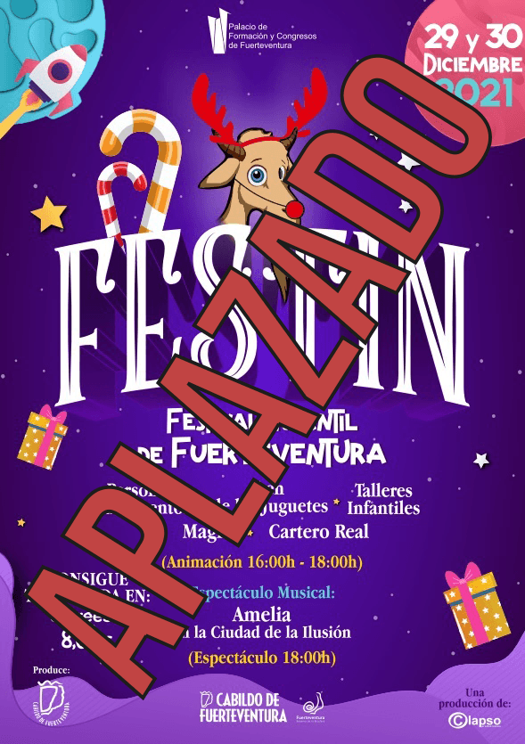 El festival infantil ‘FESTIN’ se aplaza a los días 29 y 30 de enero