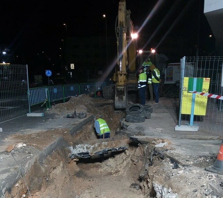 El CAAF finaliza la sustitución de la tubería afectada por las obras en Juan de Bethencourt