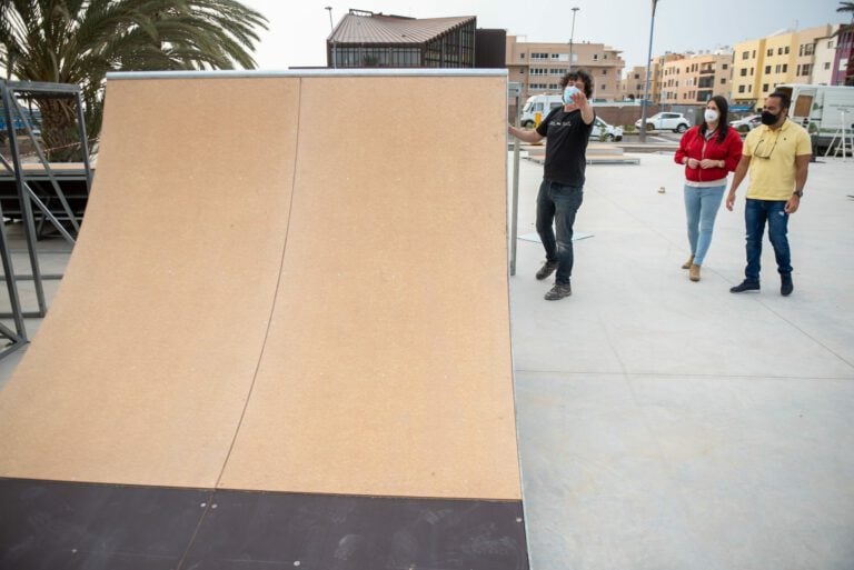 Gran Tarajal ya cuenta con un skate park renovado en el Parque Félix López