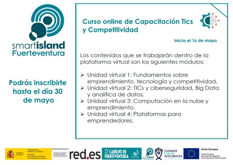Smart Island imparte un curso de capacitación sobre TICs y competitividad del 16 al 30 de mayo