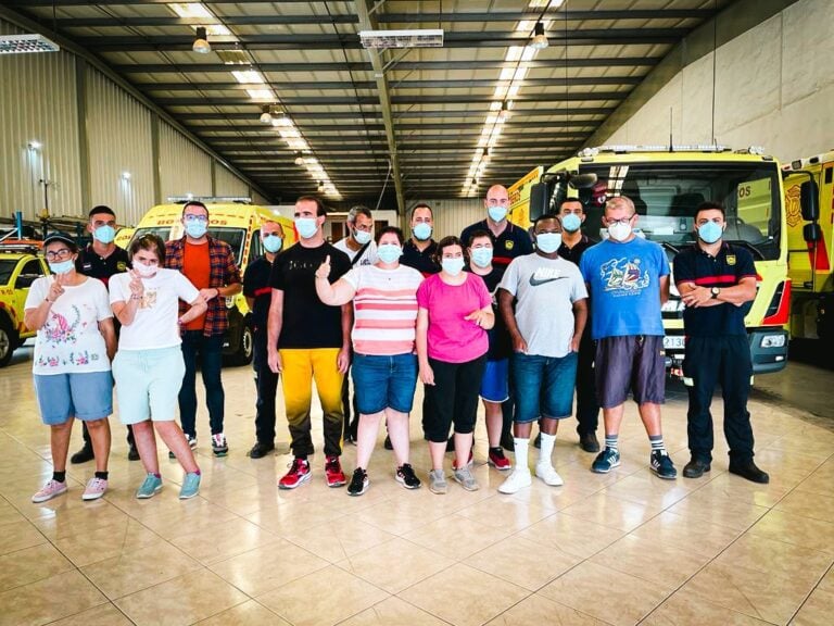 El centro ocupacional de Gran Tarajal conoce la base de bomberos de la Comarca sur