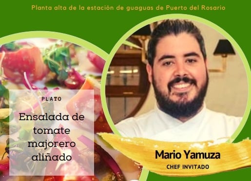 El chef Mario Yamuza ofrece una masterclass en el Mercado Agrario de la Biosfera