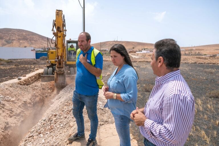 Obras de saneamiento de Llano Florido en Tuineje
