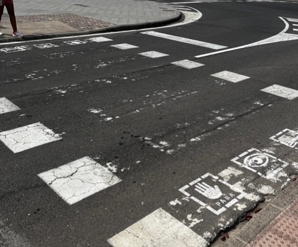 Podemos presenta una moción para el repintado de los pasos de peatones de Caleta de Fuste