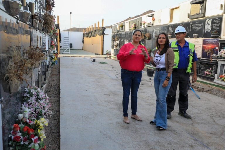 Avanzan las obras de ampliación del cementerio de Gran Tarajal