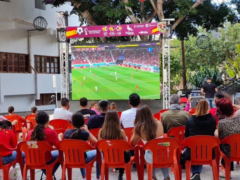 Desde Pájara a Morro Jable para apoyar a España en el Mundial de Fútbol 