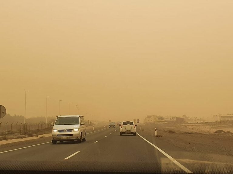 La calidad del aire en Fuerteventura es «extremadamente desfavorable» por la calima
