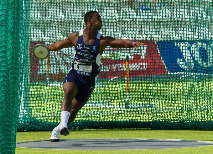 Yasiel Sotero, campeón de España absoluto de lanzamiento de disco