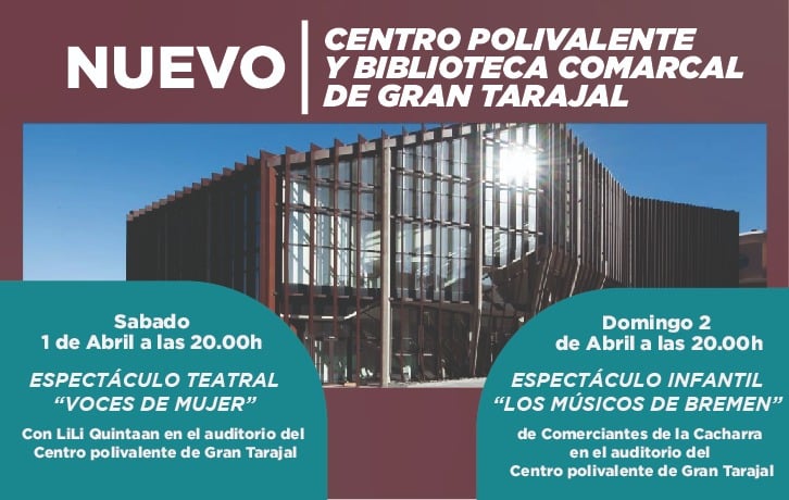 Programa inaugural del Centro Polivalente y Biblioteca Comarcal de Gran Tarajal