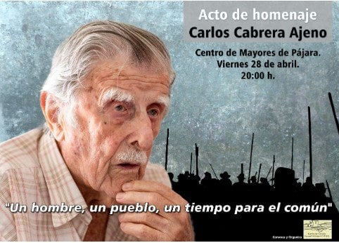 Homenaje póstumo a Carlos Cabrera Ajeno, primer alcalde democrático de Pájara