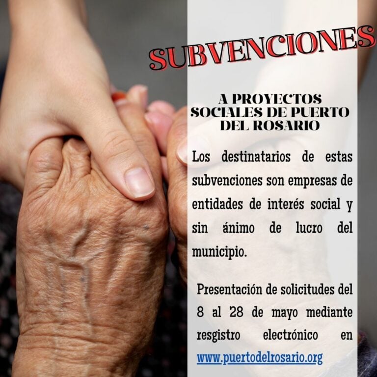 Subvenciones dirigidas a proyectos sociales en Puerto del Rosario