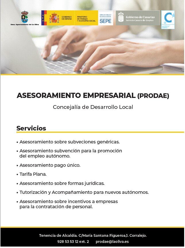 La Oliva continúa brindando asesoramiento empresarial a nuevos autónomos