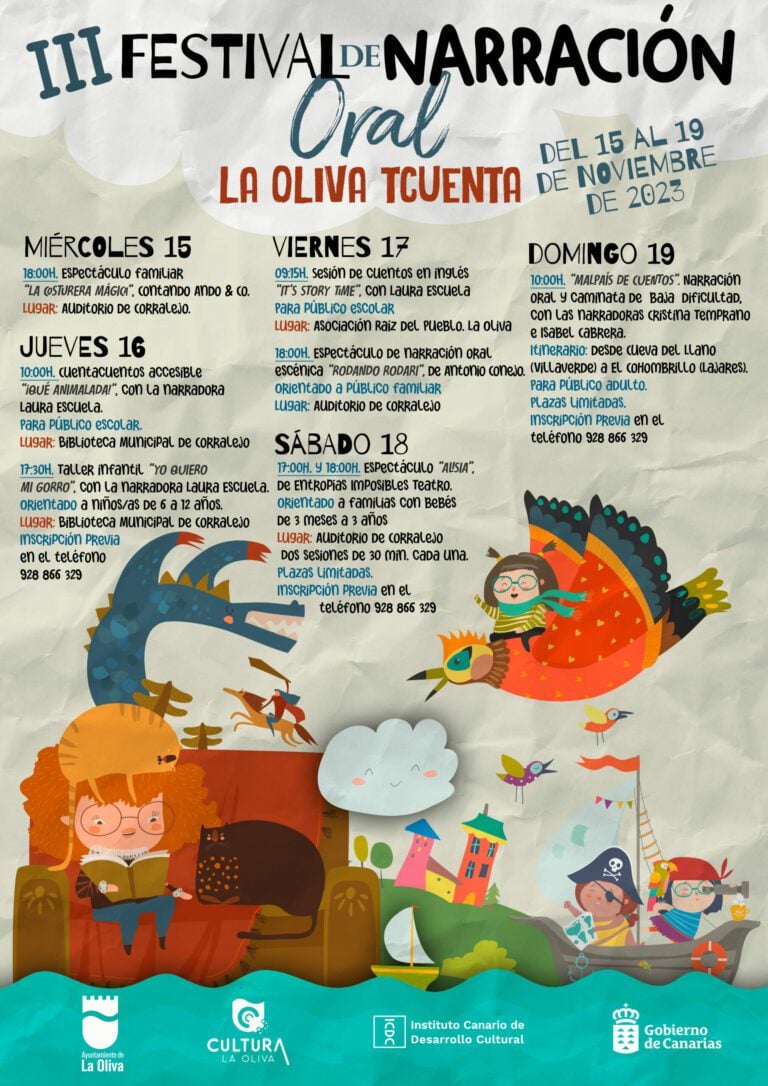 ‘La Oliva Tcuenta’ vuelve a llenar el municipio de cuentos e historias