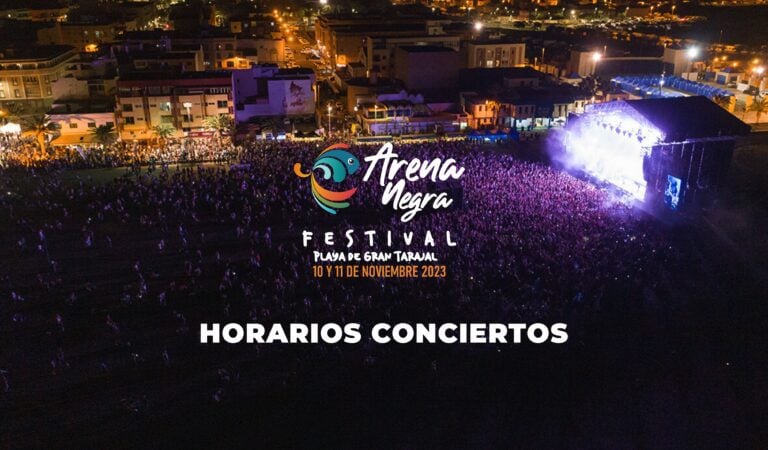 Horarios confirmados del Festival Arena Negra 2023