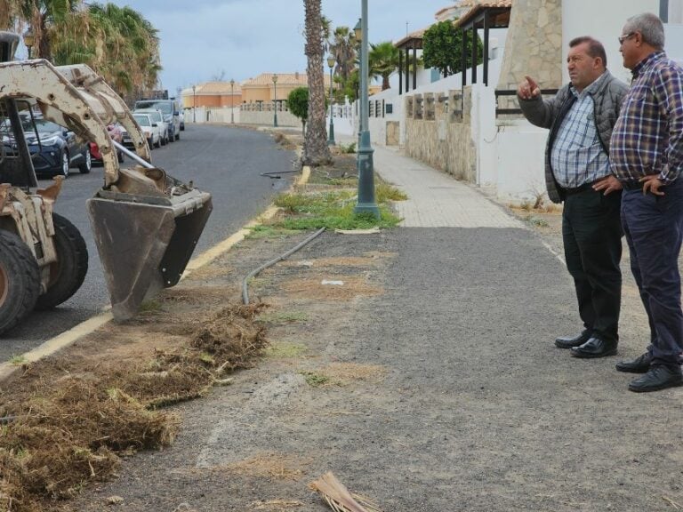 Cuatro equipos limpian y embellecen de Caleta de Fuste a Costa de Antigua