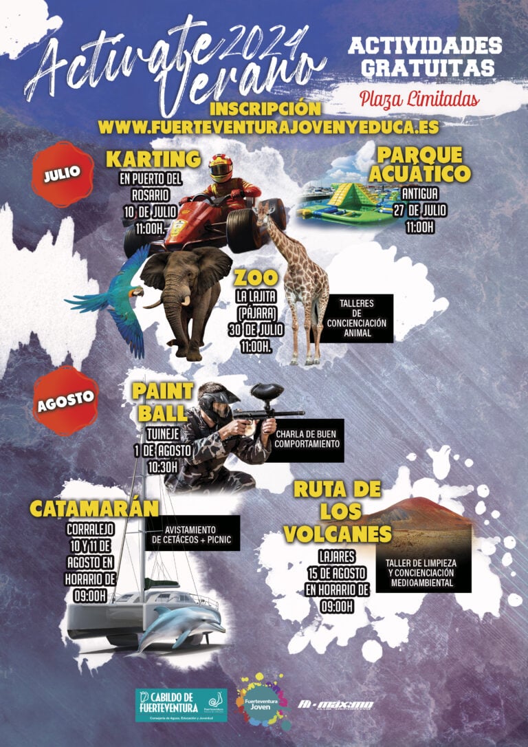 Abre hoy el plazo para inscribirse en las actividades de Actívate Verano 2024
