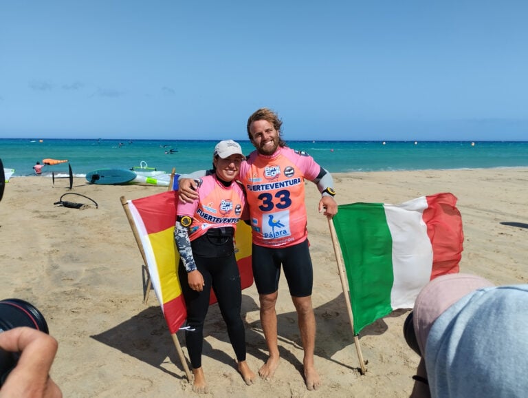 Suardiaz y Capuzzo, campeones de la prueba de Freefly-Slalom de Fuerteventura