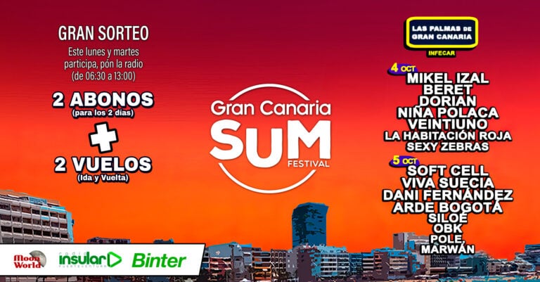 Radio Insular lleva a sus oyentes al Gran Canaria Sum Festival 2024 con un sorteo de entradas y vuelos