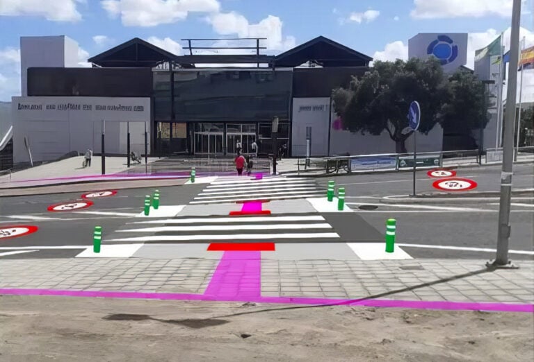 Aragón descarta propuestas «obsoletas» y opta por un paso elevado frente al CC Las Rotondas