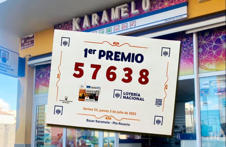 El primer premio de la Lotería Nacional toca en Puerto del Rosario