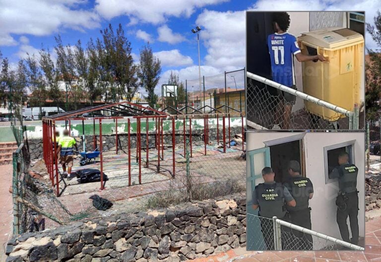 Antigua desmantela el “refugio de delincuentes” en pleno corazón turístico de Caleta de Fuste