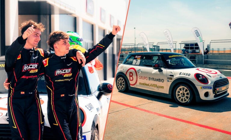 Hugo Latorre mantiene el liderato en la Copa Mini España tras un sufrido podio en Navarra