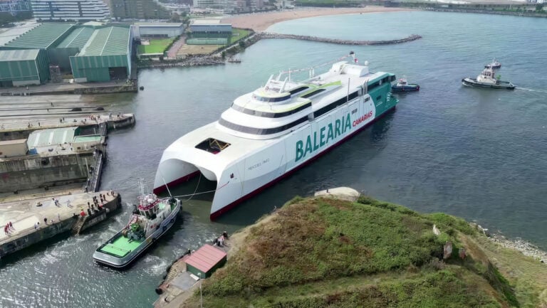 Baleària estrenará en junio el nuevo catamarán “Mercedes Pinto” con posible conexión diaria entre Gran Canaria y Morro Jable