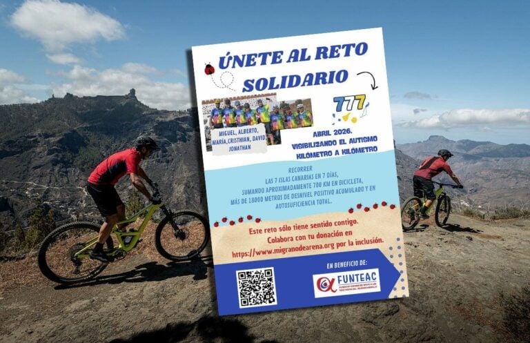 El Reto Solidario 777 recorrerá Canarias para visibilizar el autismo y apoyar la inclusión