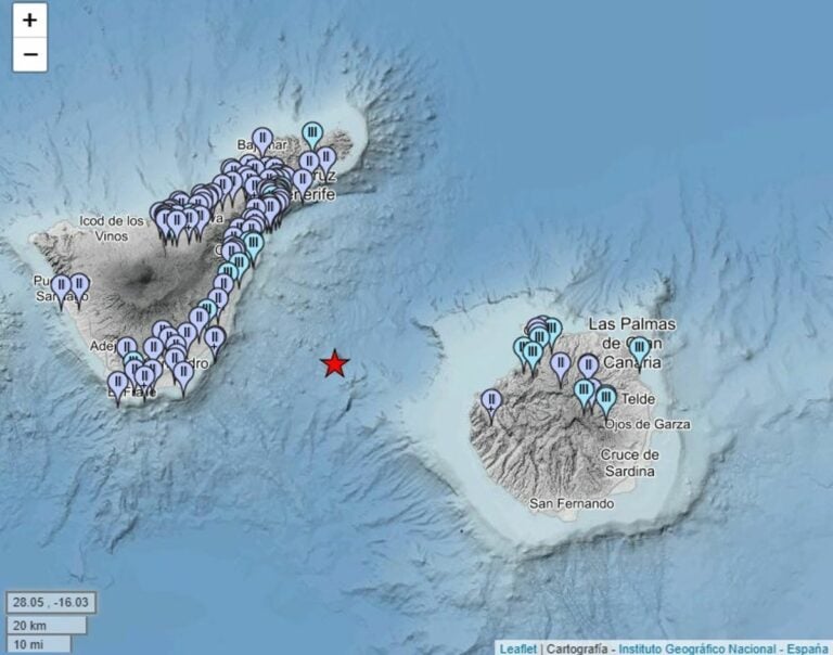 El ‘Volcán de Enmedio’ provoca un terremoto de magnitud 4.1 sentido en Gran Canaria y Tenerife