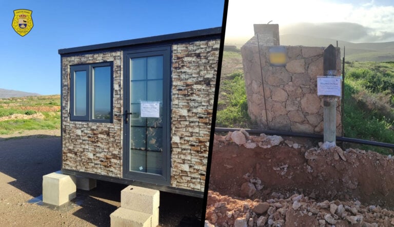 Actuación policial por obras y contenedor-vivienda sin autorización en Puerto del Rosario