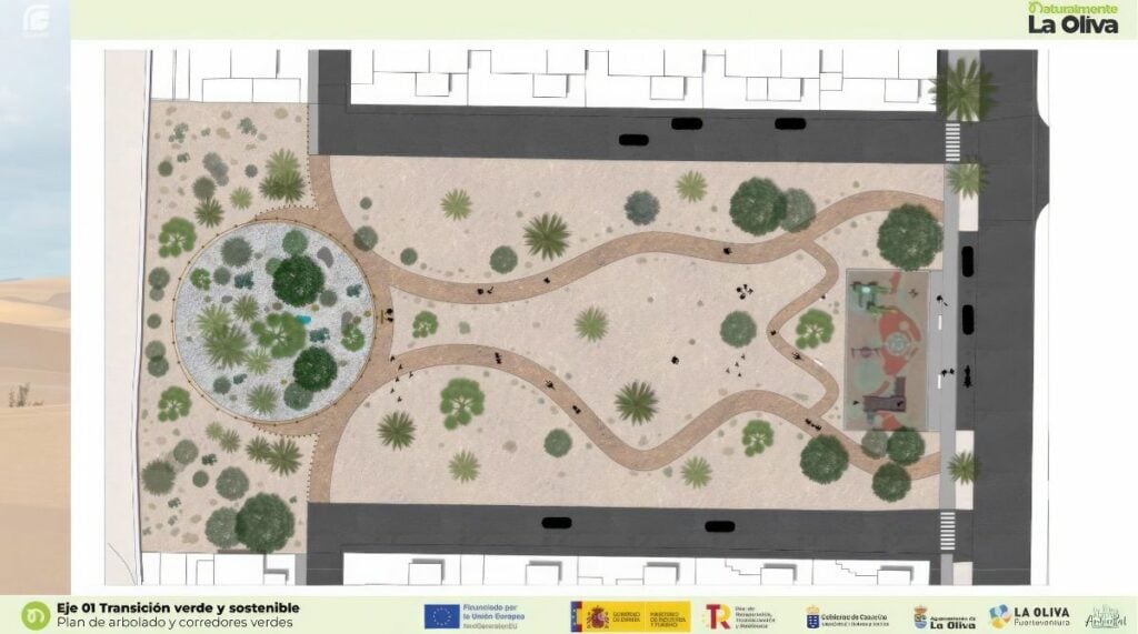 La Oliva transforma zonas desoladas en pulmones verdes gracias a fondos europeos