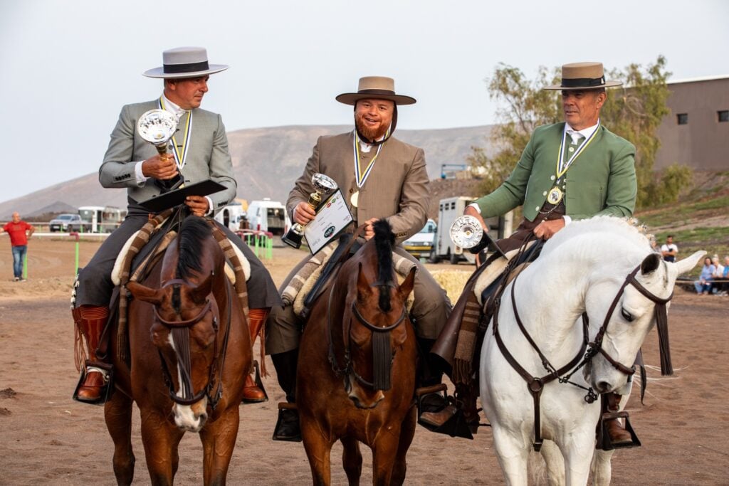 La doma vaquera debuta en Feaga con diez jinetes en competición