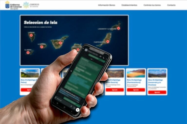 Un fallo de seguridad permitía saltarse la cola de los Bonos Consumo Archipiélago: el enlace circuló por WhatsApp y solo se ha corregido tras la denuncia de una empresa majorera