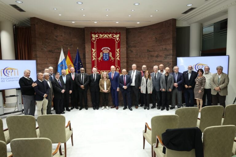 Un momento durante el acto