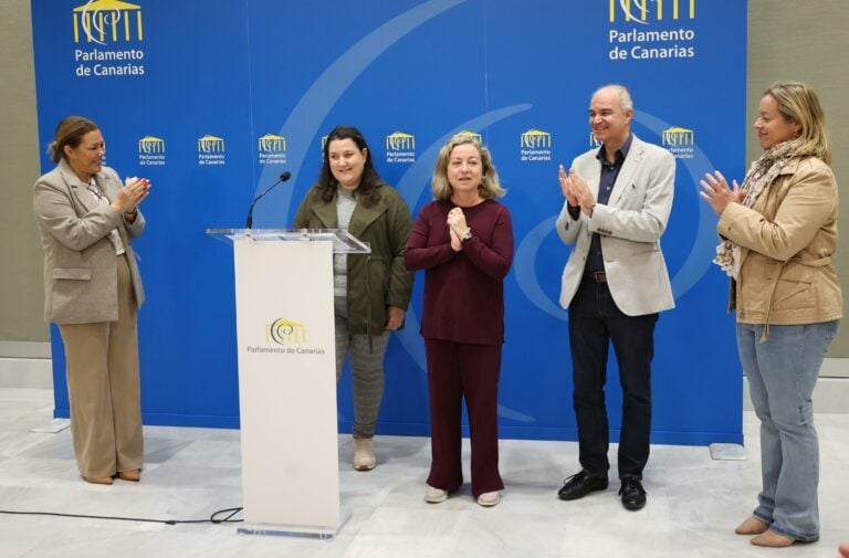 Un momento durante el acto