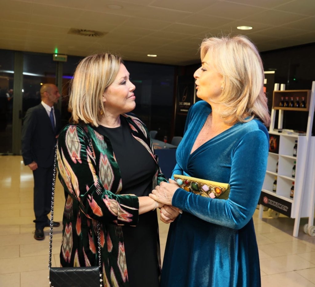 Un momento durante la recepción