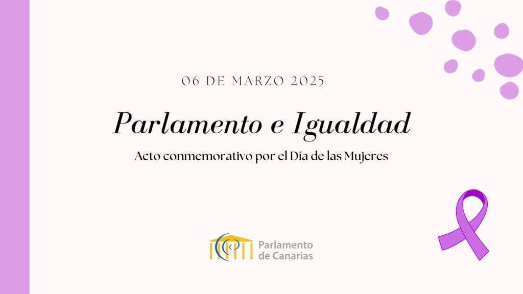Cartel de la II Jornada Parlamento e Igualdad