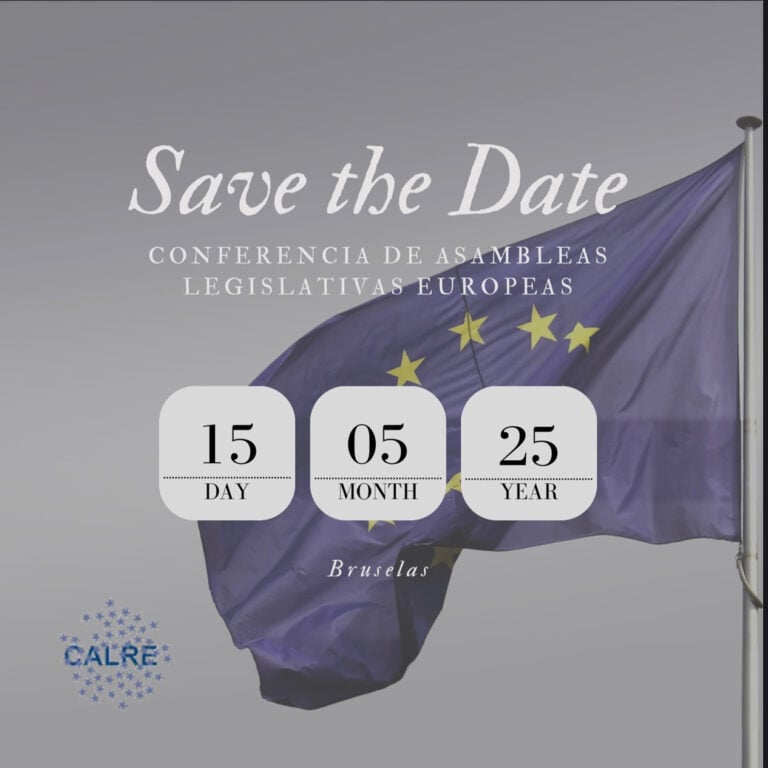Las presidencias de los Parlamentos Regionales Europeos se reunirán en próximo 15 de mayo