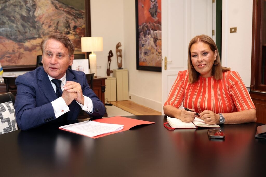 Un momento durante la reunión
