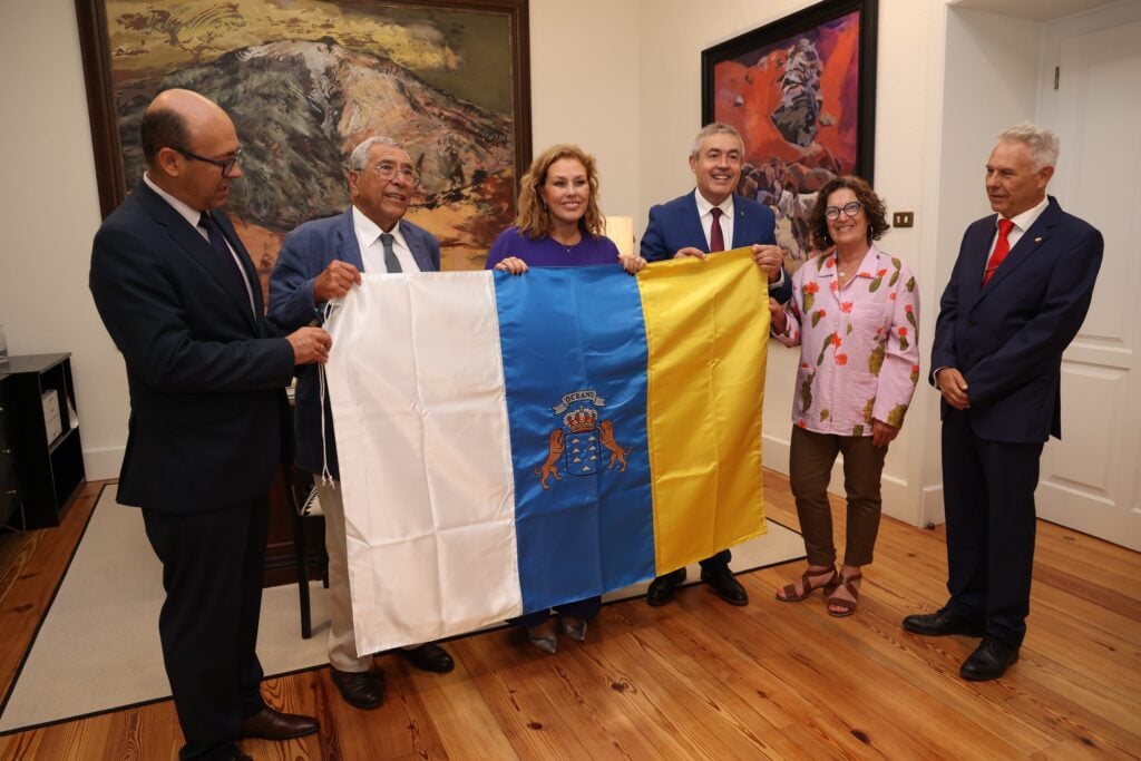 Un momento durante el acto