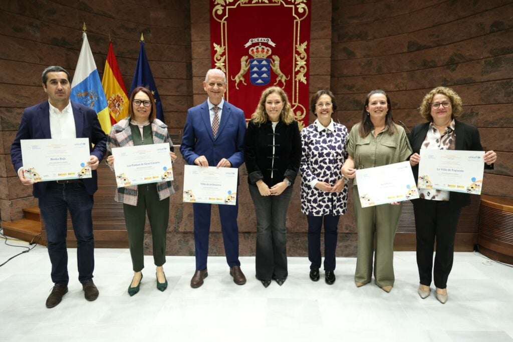 Un momento durante el acto