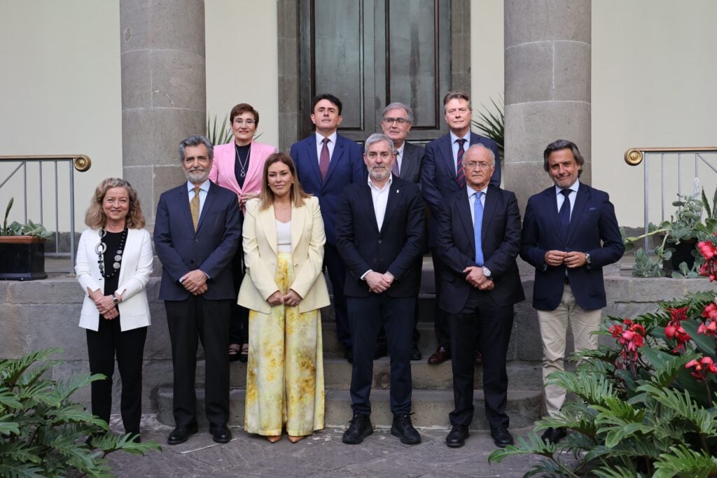 Un momento previo a las conferencias