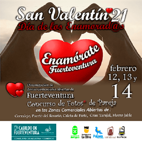 #EnamórateFuerteventura dinamiza las zonas comerciales abiertas de la Isla por San Valentín