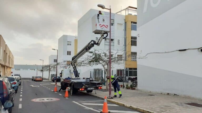Plan de mantenimiento del alumbrado público en Puerto del Rosario
