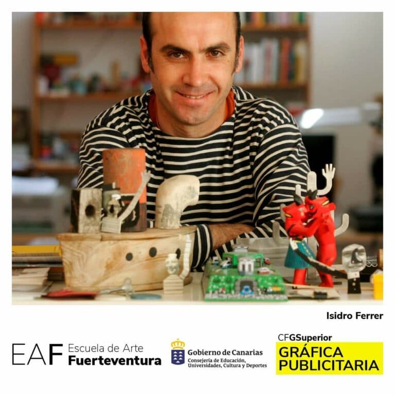 El ganador del Premio Nacional de Ilustración Isidro Ferrer imparte formación en la Escuela de Arte