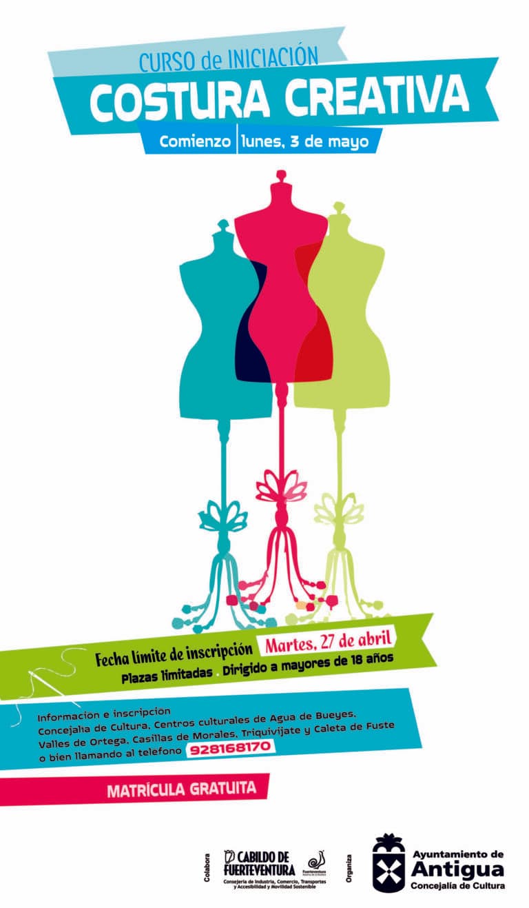 Antigua ofrece un curso gratuito de iniciación a la costura creativa