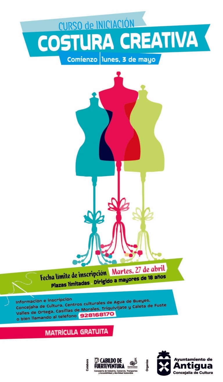 Antigua ofrece un curso gratuito de iniciación a la costura creativa