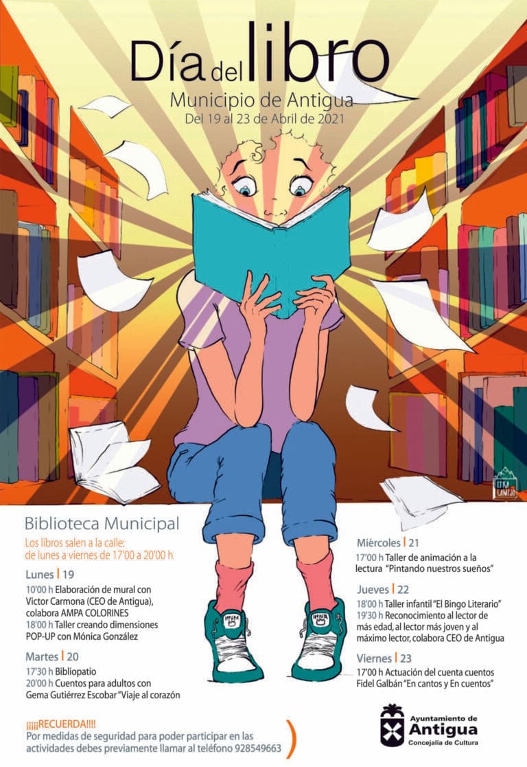 Antigua celebrará el Día del Libro con talleres, cuenta cuentos y reconocimiento a los lectores