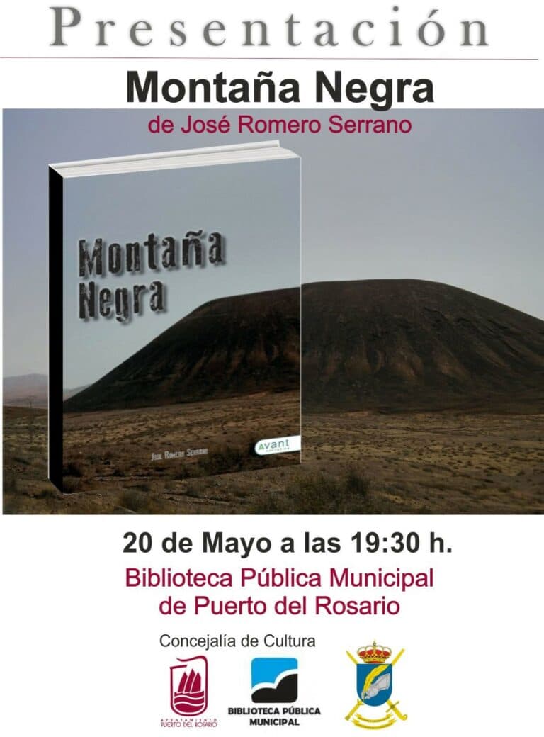 José Romero Serrano presenta su libro ‘Montaña Negra’ en la Biblioteca de Puerto del Rosario