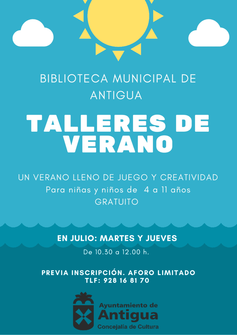 Juego y Creatividad en los Talleres de Verano de la Biblioteca Municipal de Antigua